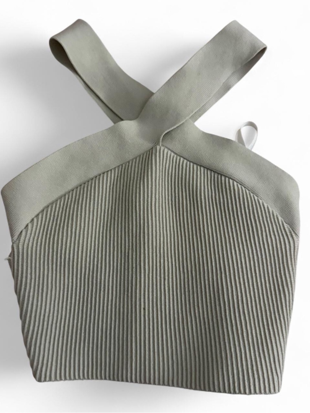 Aritzia babaton sculpt ribbed cross over tank top size XXS